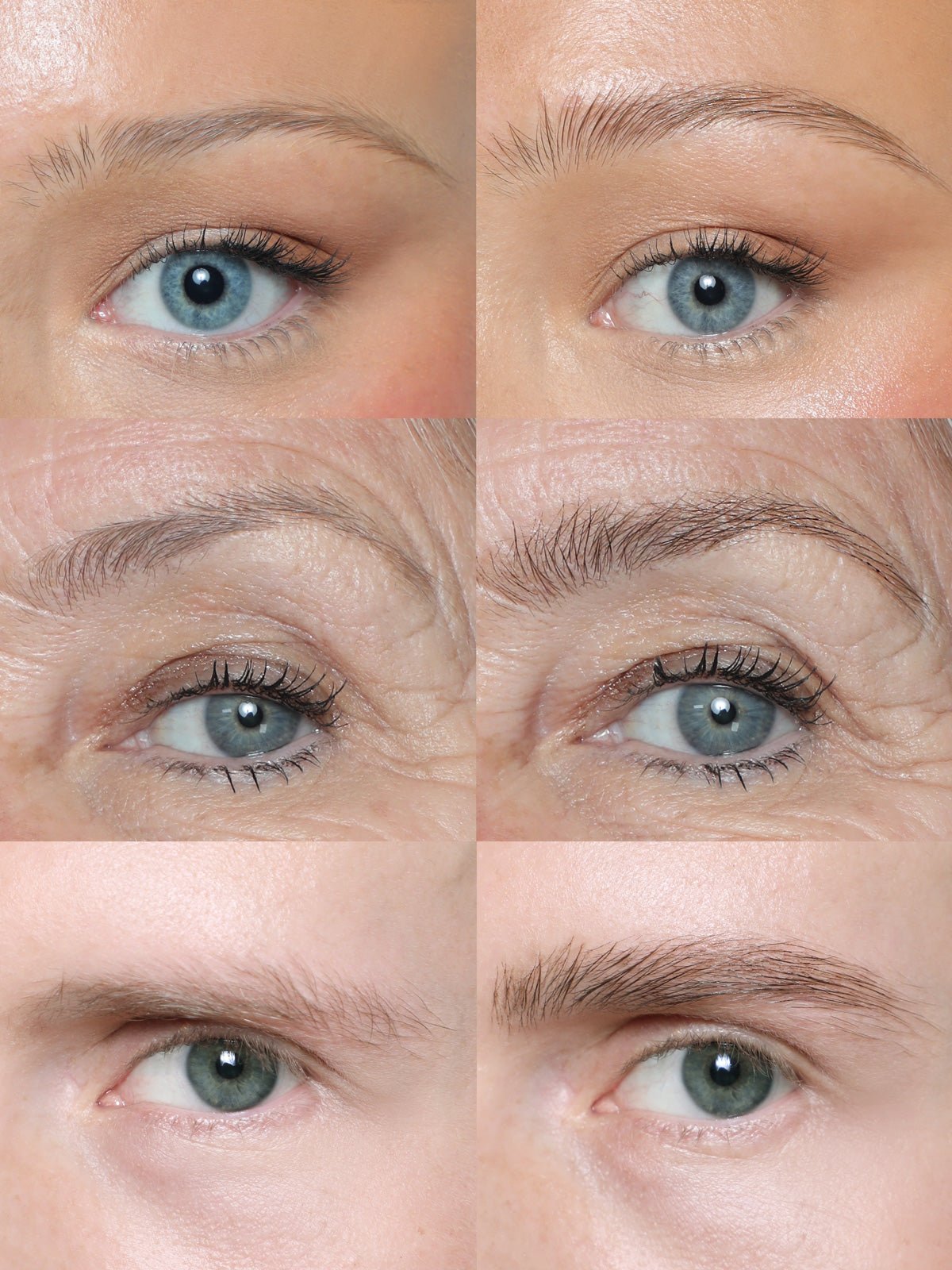 REFY Brow Tint in Soft Brown on Models Before & After