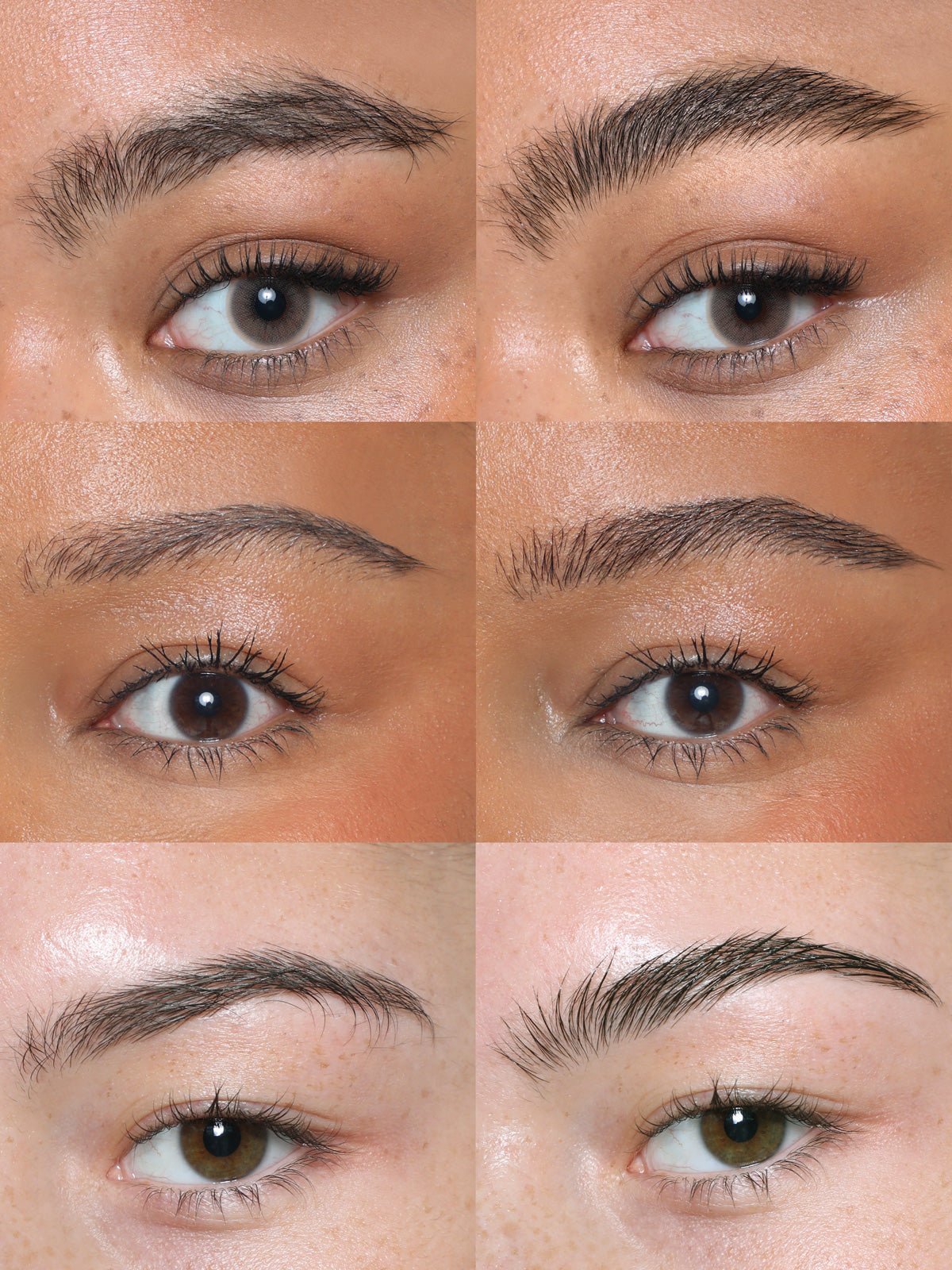 REFY Brow Tint in Deep Brown on Models Before & After