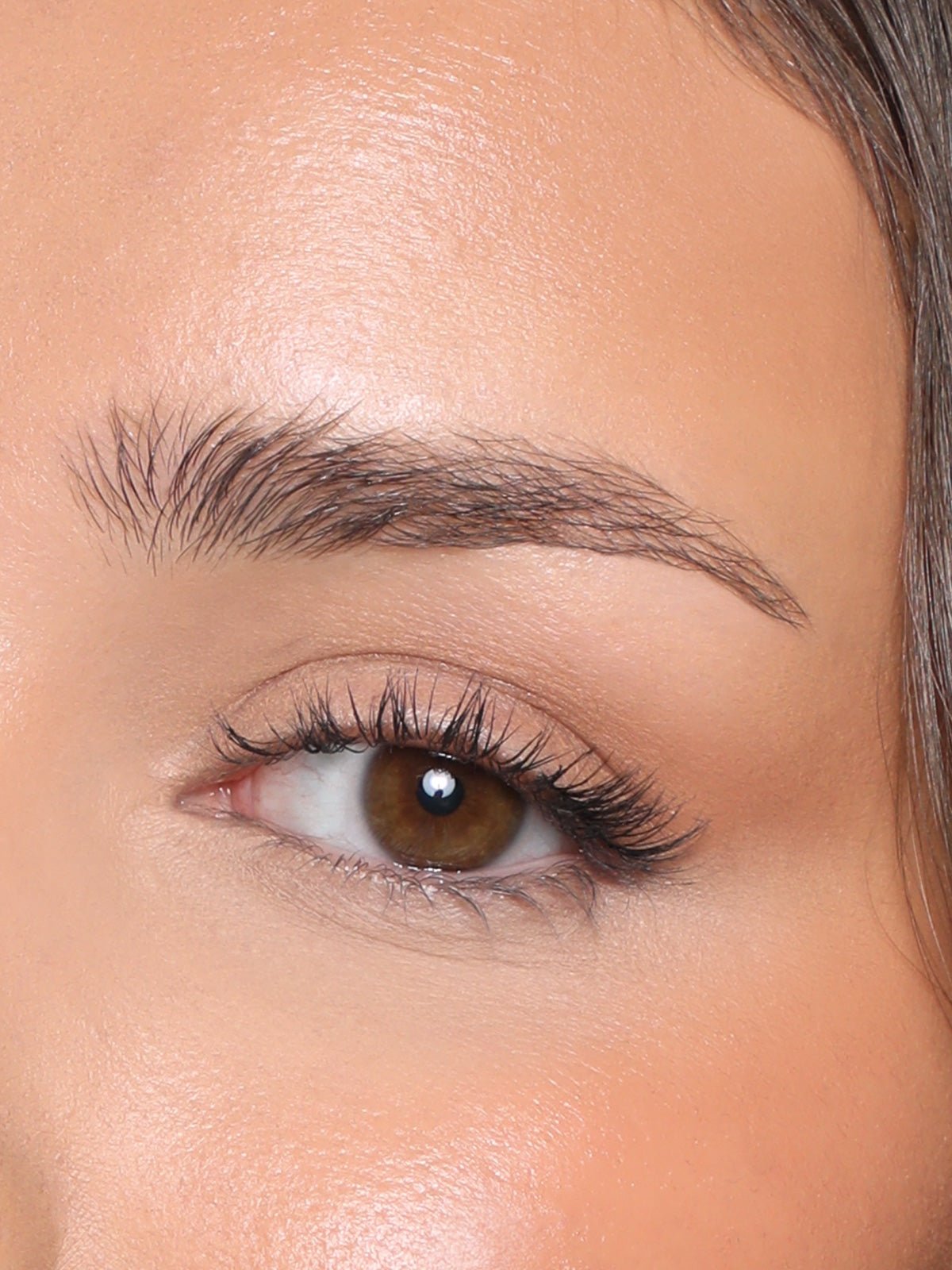 REFY Brow Tint in Medium Brown on Model Close Up