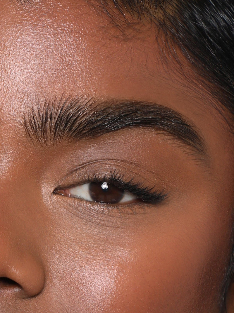 REFY Brow Tint in Black on Model Close Up