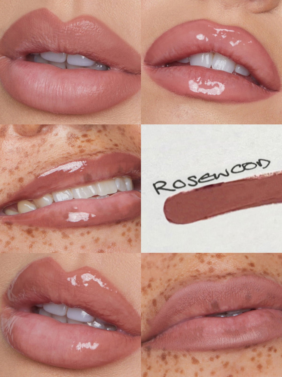 REFY LIP SCULPT IN ROSEWOOD ON DIFFERENT SKIN TONES